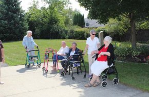 Residents enjoy each other's company
